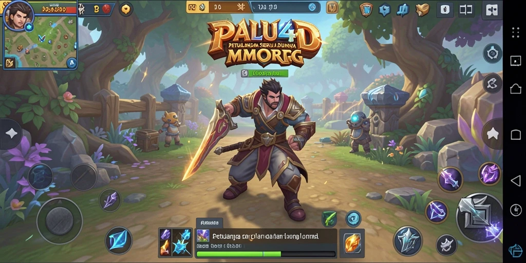 Tampilan gameplay PALU4D dengan petualangan seru di dunia MMORPG.