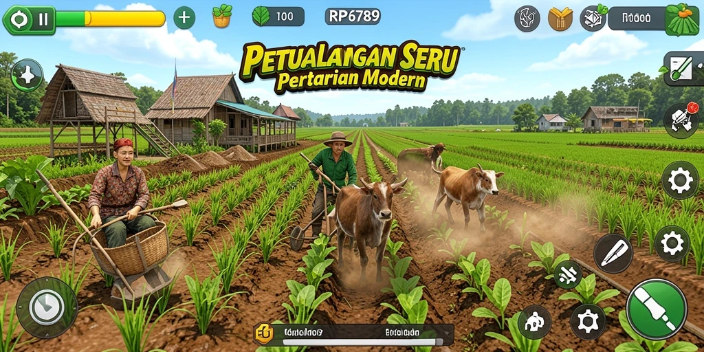 Tampilan gameplay RP6789 yang menarik di dunia pertanian.