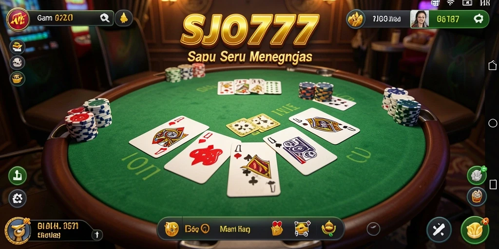 Screenshot gameplay SJO777 yang mendebarkan saat bermain Gaple.
