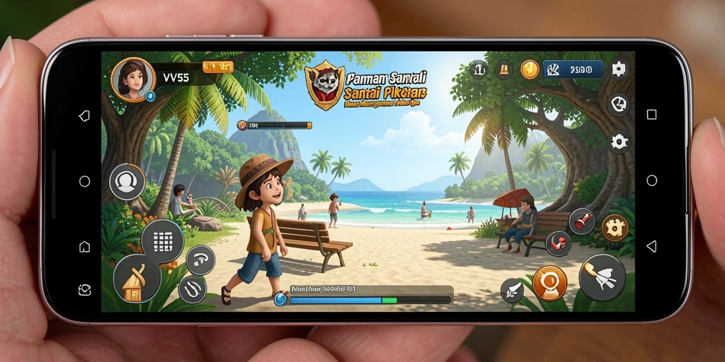 Screenshot gameplay VV55 menunjukkan aksi seru saat bermain.